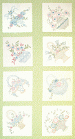 12075 7 Lazy Daisy Baskets Panel