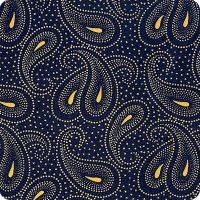 27039-1 Indigo & Gold FQ
