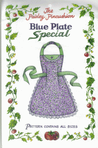 Blue Plate Special - apron pattern 