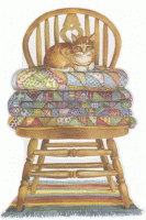 Cat On Chair Boxed Note Card