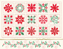 Christmas Quilt Portfolio of Stationery