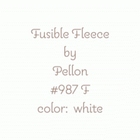 987 F Pellon Fusible Fleece Interfacing