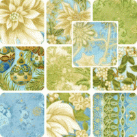 Holiday Flourish Fat Quarter Bundle - Glacier Colorstory