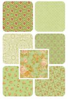 Mill House Inn Mini Fat Quarter Bundle~Pond