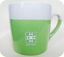 Quilt Happy Color Dip Mug - Green