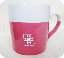 Quilt Happy Color Dip Mug - Pink