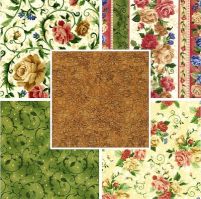Rose Swirl Half Yard Bundle