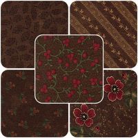 Vine Creek Mini Fat Quarter Bundle ~ Walnut Colorway