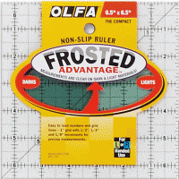 Olfa 6.5" x 6.5" Frosted Non-Slip Ruler