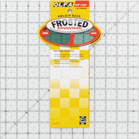 Olfa 12.5" x 12.5" "The Standard" Frosted Non-Slip Ruler