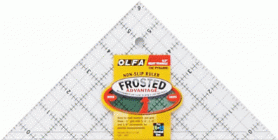 Olfa 6.5" Right Triangle Frosted Non-Slip Ruler