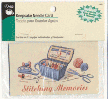 Dritz Keepsake Needle Card - Stitching Memories