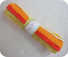 Heather Bailey Designer Felt Squares - Yellow/Orange Palette Pack