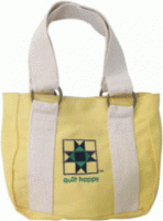 Quilt Happy O-Ring Project Bag - Yellow