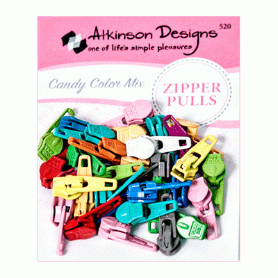 Zipper Pulls - 30 ct. - Candy Color Mix