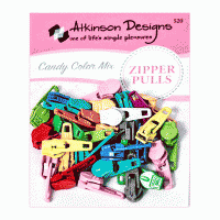 Zipper Pulls - 30 ct. - Candy Color Mix