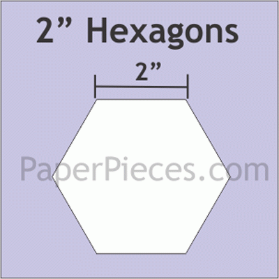 2" Hexagons - 150 Pc. - Paper Pieces