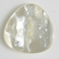 Polyester Button White - 25 mm