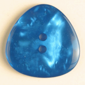 Polyester Button Blue - 25 mm