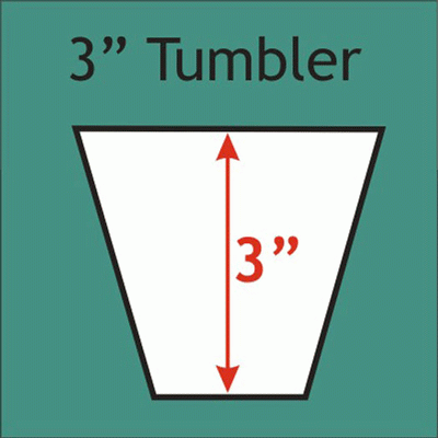 3" Tumbler - 50 Pc. - Paper Pieces