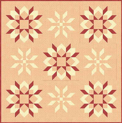 Sundogs and Snowflakes - quilt pattern *