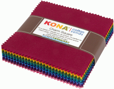 Kona Cotton 5" Charm Squares - Dark Colorstory