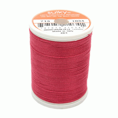 Sulky 12 wt. Cotton Thread - Burgundy # 1034