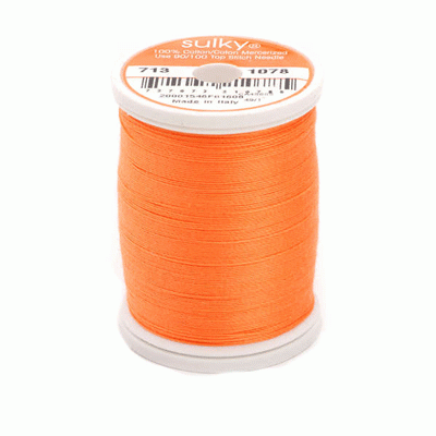 Sulky 12 wt. Cotton Thread - Tangerine #1078