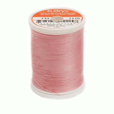 Sulky 12 wt. Cotton Thread - Light Pink # 1115