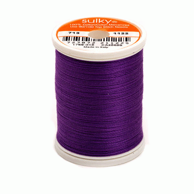 Sulky 12 wt. Cotton Thread - Purple # 1122