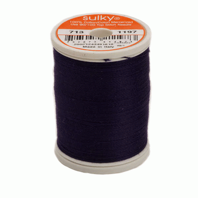 Sulky 12 wt. Cotton Thread - Med. Navy #1197