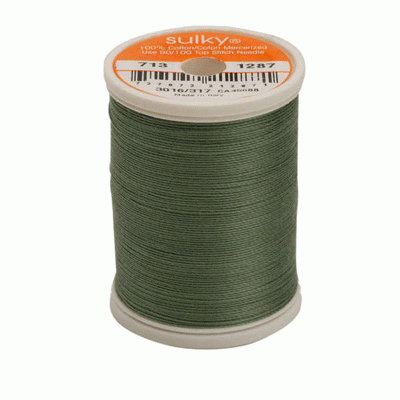 Sulky 12 wt. Cotton Thread - French Green # 1287