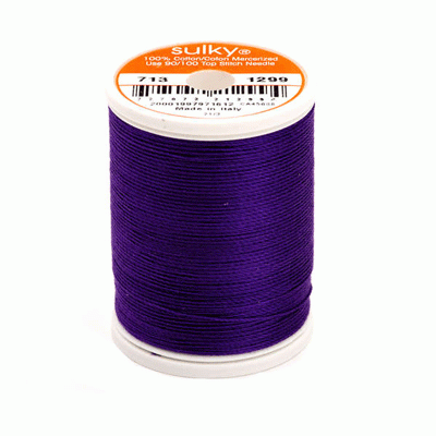 Sulky 12 wt. Cotton Thread - Purple Shadow # 1299