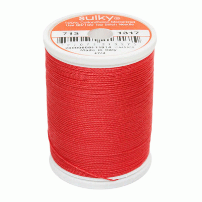 Sulky 12 wt. Cotton Thread - Poppy # 1317