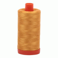 Aurifil Mako Cotton Thread - 50 wt. - 1422 yard spool - #2140 Orange Mustard