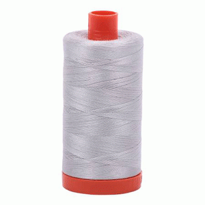 Aurifil Mako Cotton Thread - 50 wt. - 1422 yard spool - #2615 Aluminum