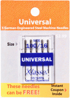 Klasse Sewing Machine Needles - Universal Size 100/16