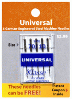 Klasse Sewing Machine Needles - Universal Size 70/10