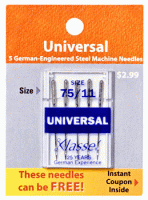 Klasse Sewing Machine Needles - Universal Size 75/11