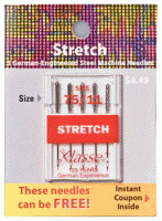 Klasse Sewing Machine Needles - Stretch Size 75/11
