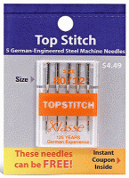 Klasse Sewing Machine Needles - Top Stitch Size 80/12