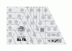 Lazy Angle - Creative Grids Quilt Ruler - # CGR3754