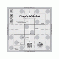 6" Log Cabin Trim Tool - Creative Grids Quilt Ruler - # CGRJAWMN6