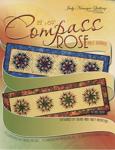 Compass Rose - quilt runner pattern *