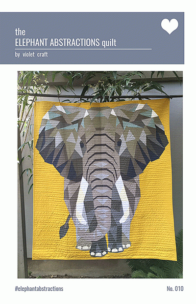 Elephant Abstractions Quilt - quilt pattern - by Violet Craft