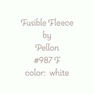 Pellon Fusible Fleece Interfacing #987F - Modern Domestic