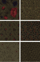 Sandhill Plums Mini Fat Quarter Bundle - Green Colorway - 6 Fat Quarters