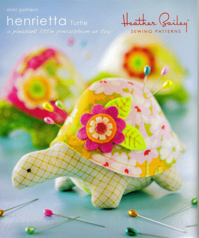 Henrietta Turtle - pincushion pattern