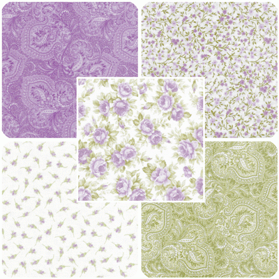 Pristine 2 Mini Fat Quarter Bundle - Lilac Colorway