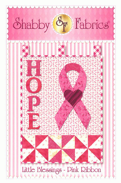 Little Blessings - Pink Ribbon - wall hanging pattern *